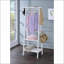 Portemanteau, porte-vêtements sur pied de 59 po de hauteur avec 3 tablettes, finition blanche | Blanc | Portemanteaux