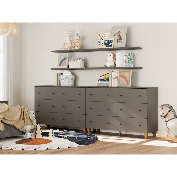 Ensemble de 2 commodes avec 12 tiroirs