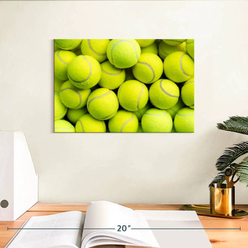 Balles de tennis jaunes Sireci, H 8 po x l 12 po