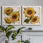 Tournesol d'été I - ensemble de 2 peintures sur toile encadrées-287988973-287988974