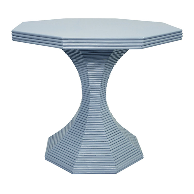 Table de présentation octogonale en roseau