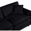 Modular Sectional Sofa, Oversized Deep Seat U Shaped Couch Set For Living Room, 4-Seater Comfy Cloud Couches With 2 Movable Ottomans, DIY Combination, Chenille,Black-305293322