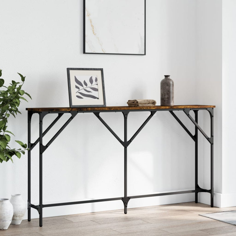 Console, Brun / Chêne, H 29,5 po x l 55,1 po x P 9,1 po