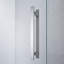 Pasadena 47'' W 72.01'' H Frameless Square Reversible Shower Kit-98582452
