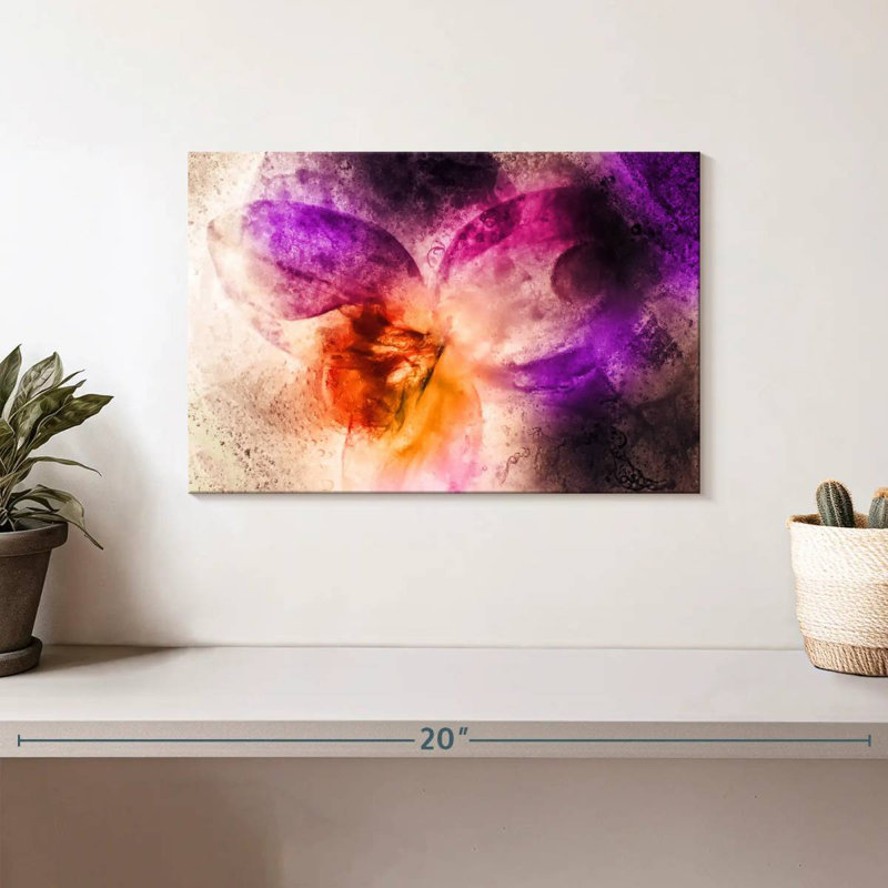 Avery Abstract Floral, 8" H x 12" W