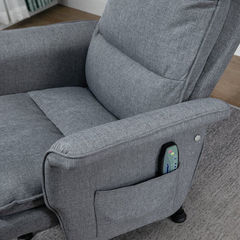Ivoneta 78cm Wide Ergonomic Recliner with Massager