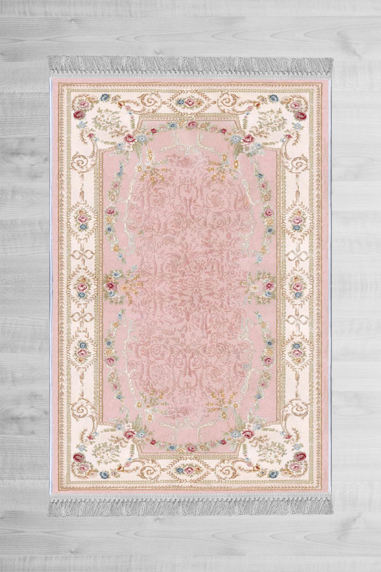 East Urban Home Dole Oriental Pink/White Area Rug & Reviews Wayfair