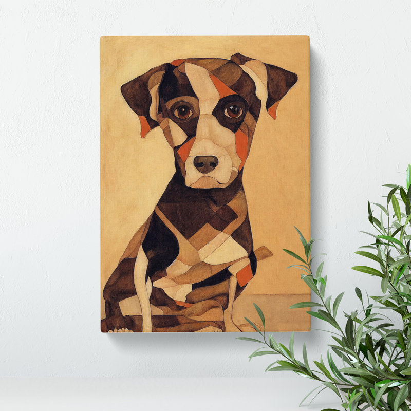 Vintage Dog No.3, 50cm H x 35cm W x 3cm D