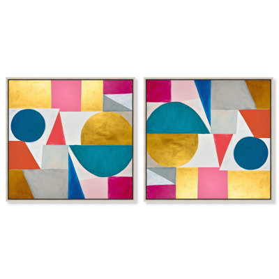 Luxury Geometry Set Canvas Contemporary Art by Art Remedy