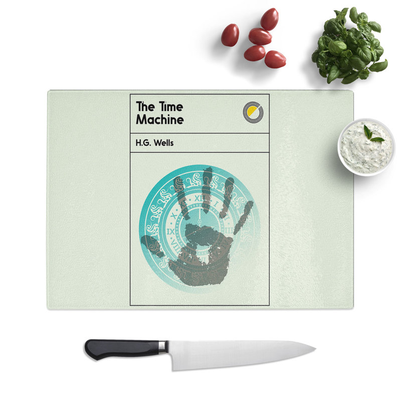 Book Cover the Time Machine H. G. Wells Chopping Board, 0.4cm H x 20cm W x 28.5cm L