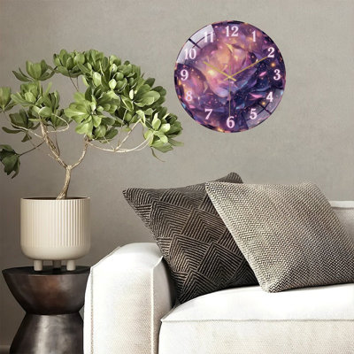 Horloge murale en cristal 12 po
