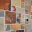 Carreau de mosaïque pour mur et plancher en ardoise / verre 12 po x 12 po