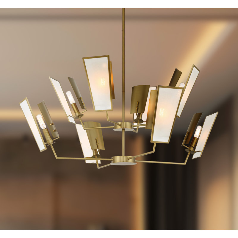 8 - Light Dimmable Geometric Chandelier