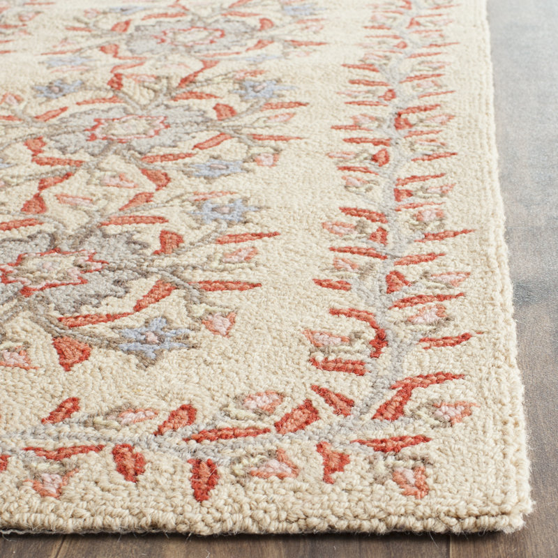 Folklore Martha Stewart Hand Tufted Wool Pile Floral Rug, Rectangle 8' x 10'