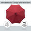 270cm Lighted Tilt Market Parasol-20590093
