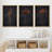 Grunge Moody Flower Minimalist Floral and Botanical Framed Canvas 3 Pieces Set Print Wall Art-91875207-91875205