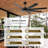 72 Inch Ceiling Fans No Light With Remote Control, 8 Reversible Blade, Quiet Dc Motor, Timer Function, 6-speed, Industrial Ceiling Fan For Bedroom Home Kitchen (black)