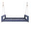 Ensemble de balançoires à baldaquin simple, structure de patio en bois d'acacia avec cordes en chanvre pour le jardin, la cour-663373409