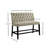 Karekin Dining Table with 4 Side Chairs and Bench in Grey