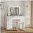 Large White Vanity Tables with Mirror and Light