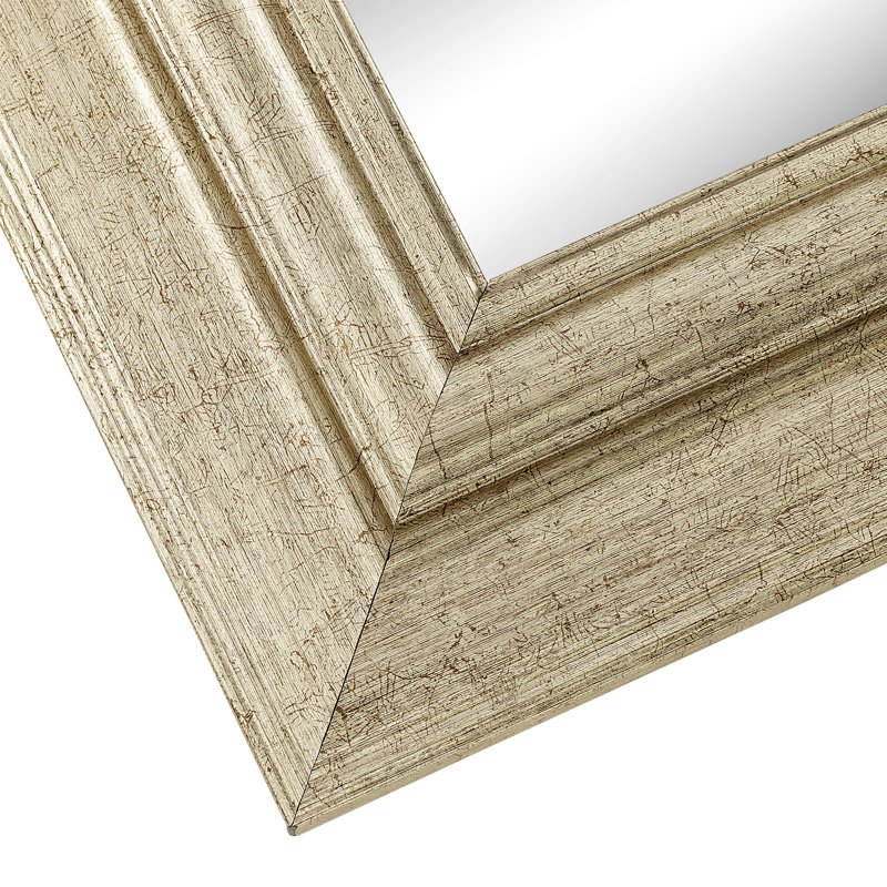 Mabel Flat Wall Mirror, 76cm H x 167.5cm W, Champagne