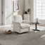 Fauteuil pivotant moderne avec base en bois pour chaise de lecture-930423706