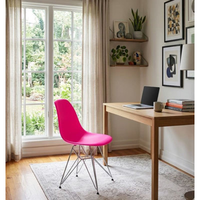 Leffie Chair With Chrome Legs