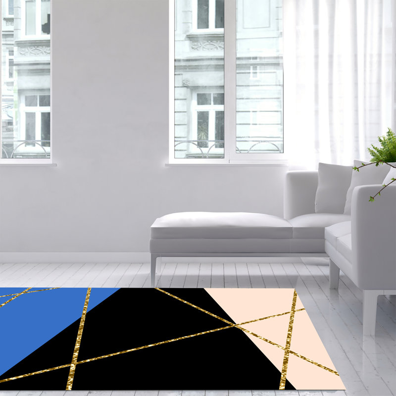 Gassett Geometric Area Rug, Rectangle 140 x 200cm