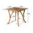 Aalicia 4 - Person Acacia Wicker Patio Dining Set with Square Table