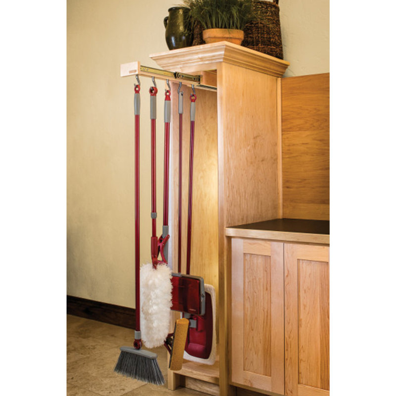 Rev-A-Shelf Pull Out Organizer Hooks w/Ball Bearing Slide System, 22 inches