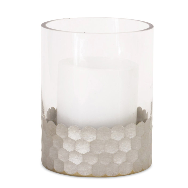 Bougie ouragan en verre