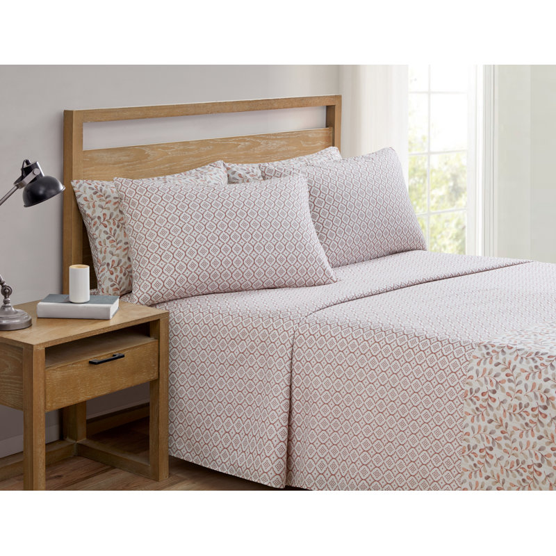 Ensemble de draps en cuivre Vine Leaf, Ensemble de draps pour taille de lit très grand c