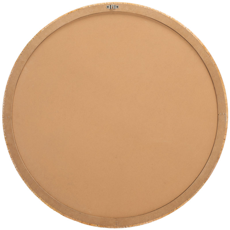Miroir décoratif Helayne, 35,75 po x 35,75 po, Naturel