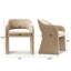 Chaise rembourrée 19 po en chenille-744644658