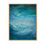 Shades of Blue Abstract Brushes V - reproduction de cadre photo sur toile-801625593-801625588