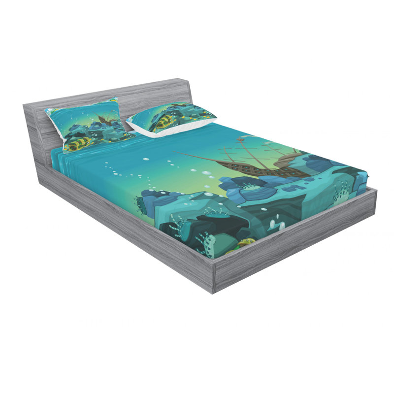 Microfiber Sheet Set, Queen Sheet Set + Fitted Sheet + 2 Pillowcases