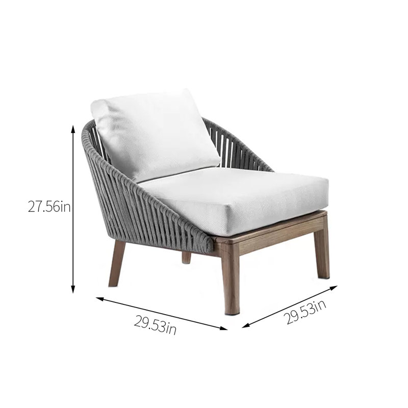 Chaise longue sans accoudoirs pour l'extérieur