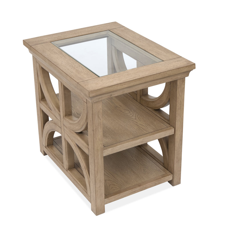 Table d'appoint rectangulaire avec tablette