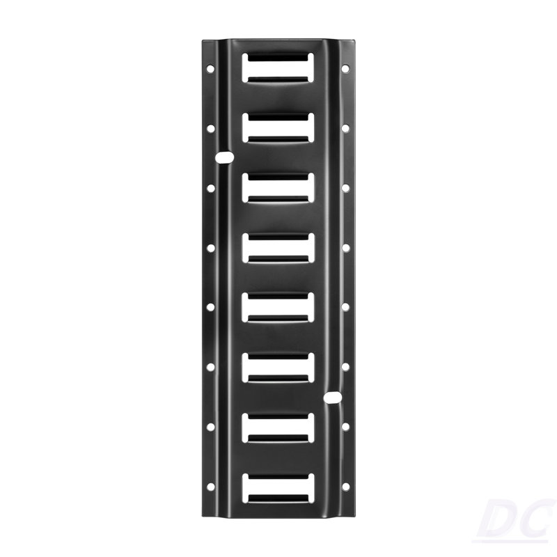 Ensemble de rail d'attache E-Track, paquet de 4 rails de rail en E de 1,3 pi, 2 crochets en forme de U, 2 porte-outils, 2 supports de tablette de rail, 2 porte-pneus, 2 anneaux de rangement pour câbles, 8 embouts et 1 sac, adapté pour Remorques Vans