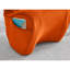 Chaise ergonomique avec support lombaire, structure en mousse et fauteuil rembourré en velours doux (orange)-1786072813