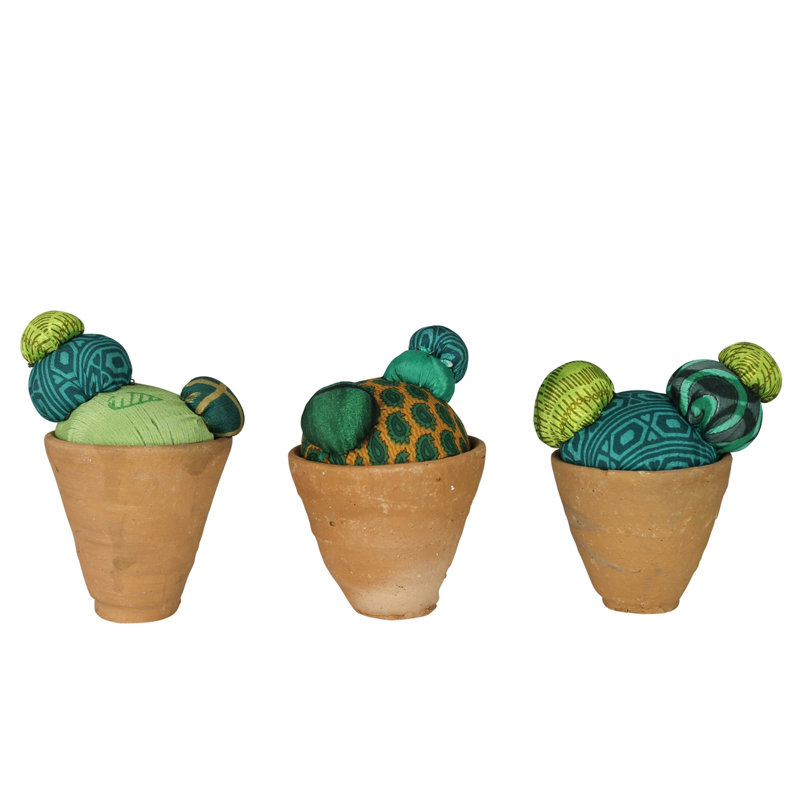 Cactus sari recyclé en pot de taille et de couleur variables