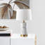 Lampe de table blanche / noire 18,25 po Harrogate