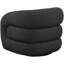 Fauteuil d'appoint pivotant en tissu Roxbury Boucle-88357465