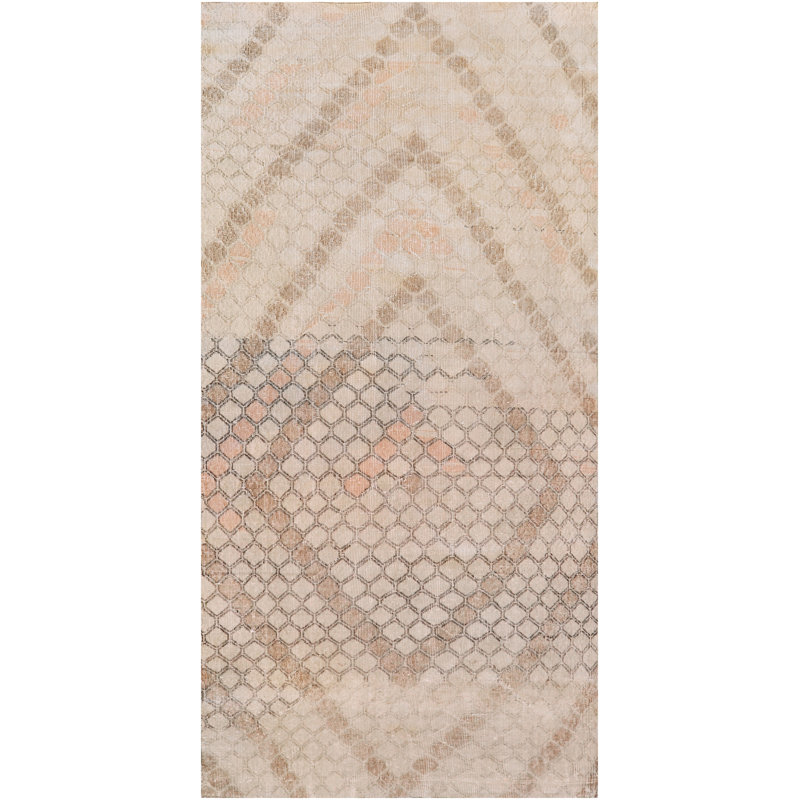 Tapis beige en laine noué à la main Deco