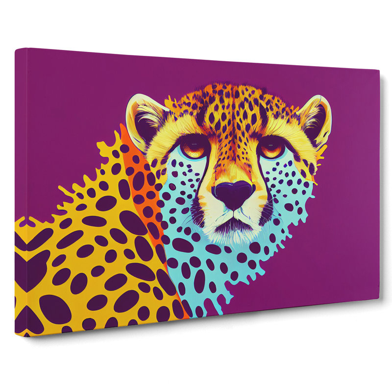 Unforgettable Cheetah - Wrapped Canvas Print, 50cm H x 76cm W x 3cm D