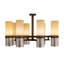 Lustre cylindrique unique à 8 lumières Teniyah