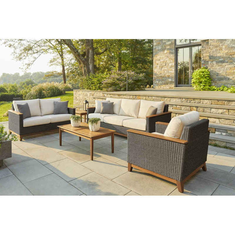 Coral Outdoor 2 - Seat Loveseat, Premier Flax, Gray