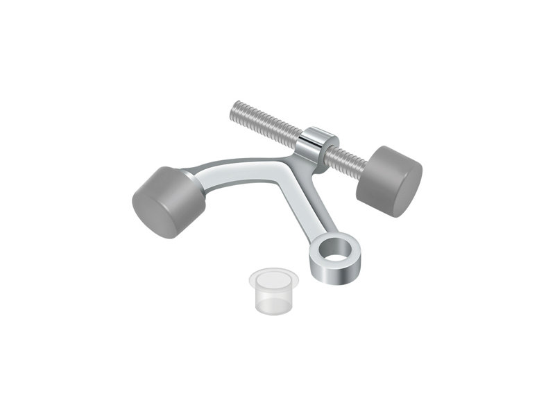 Door Stop, Polished Chrome