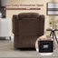 3-Position Adjustable Manual Recliner with Cup Holders-639370571