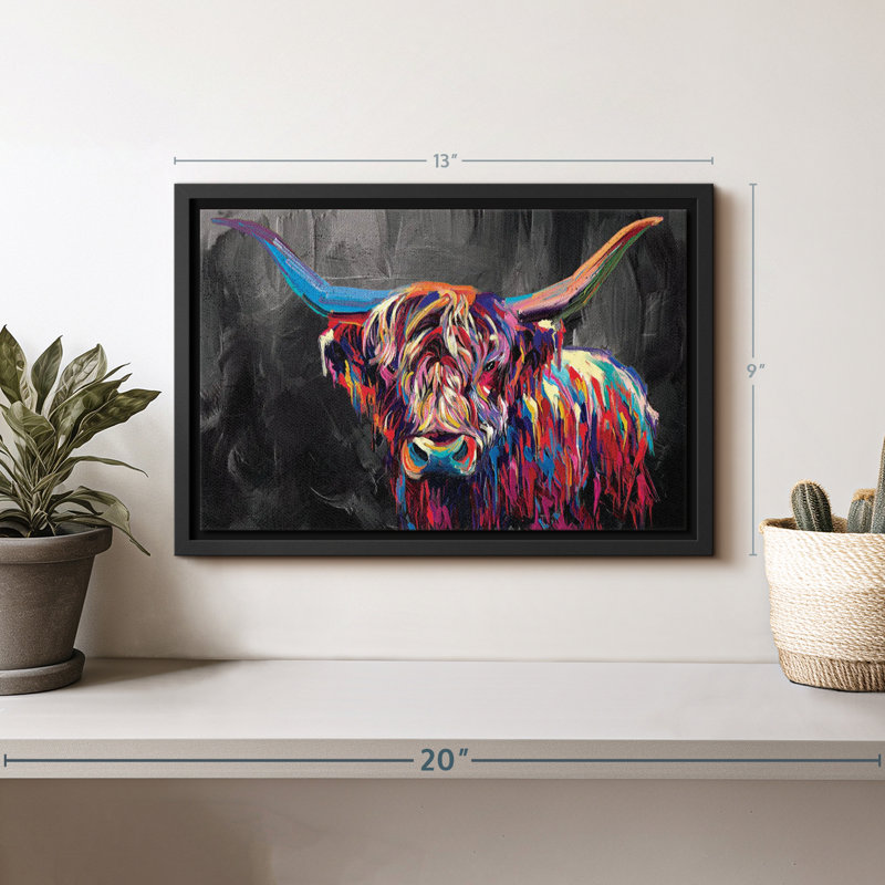 Animal "Vache multicolore", H 9 po x l 13 po